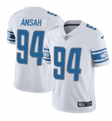 Men's Nike Detroit Lions #94 Ziggy Ansah Elite White NFL Jersey