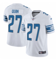 Men's Nike Detroit Lions #27 Glover Quin Elite White NFL Jersey