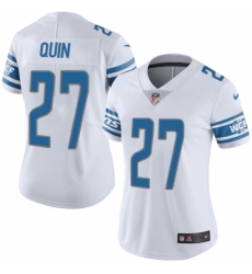 Women's Nike Detroit Lions #27 Glover Quin Limited White Vapor Untouchable NFL Jersey
