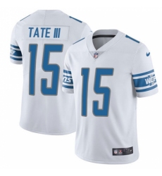 Men's Nike Detroit Lions #15 Golden Tate III Elite White NFL Jersey