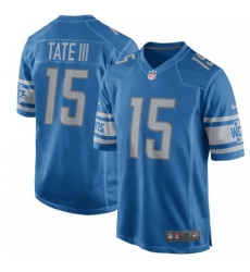 Men's Nike Detroit Lions #15 Golden Tate III Game Light Blue Team Color NFL Jersey