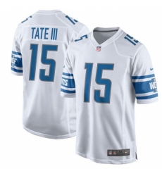 Men's Nike Detroit Lions #15 Golden Tate III Game White NFL Jersey