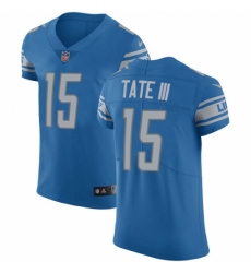 Men's Nike Detroit Lions #15 Golden Tate III Light Blue Team Color Vapor Untouchable Elite Player NFL Jersey