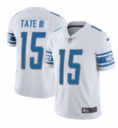 Men's Nike Detroit Lions #15 Golden Tate III Limited White Vapor Untouchable NFL Jersey