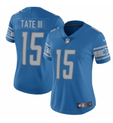 Women's Nike Detroit Lions #15 Golden Tate III Limited Light Blue Team Color Vapor Untouchable NFL Jersey