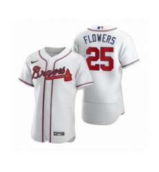 Men's Atlanta Braves #25 Tyler Flowers Nike White 2020 Authentic Jersey