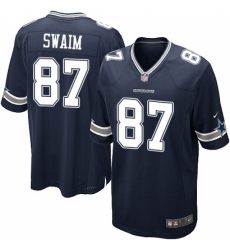 Men's Nike Dallas Cowboys #87 Geoff Swaim Game Navy Blue Team Color NFL Jersey