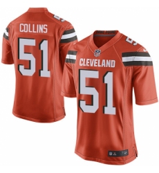 Men's Nike Cleveland Browns #51 Jamie Collins Game Orange Alternate NFL Jersey
