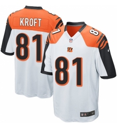 Men's Nike Cincinnati Bengals #81 Tyler Kroft Game White NFL Jersey