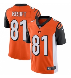 Men's Nike Cincinnati Bengals #81 Tyler Kroft Vapor Untouchable Limited Orange Alternate NFL Jersey