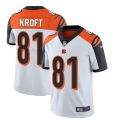 Men's Nike Cincinnati Bengals #81 Tyler Kroft Vapor Untouchable Limited White NFL Jersey