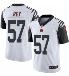 Men's Nike Cincinnati Bengals #57 Vincent Rey Limited White Rush Vapor Untouchable NFL Jersey