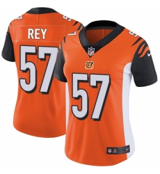 Women's Nike Cincinnati Bengals #57 Vincent Rey Vapor Untouchable Limited Orange Alternate NFL Jersey