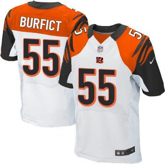Men's Nike Cincinnati Bengals #55 Vontaze Burfict Elite White NFL Jersey Men's Nike Cincinnati Bengals #55 Vontaze Burfict Elite White NFL Jersey