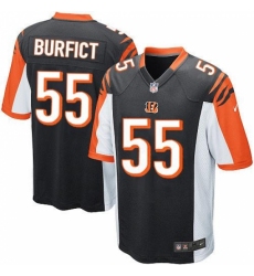 Men's Nike Cincinnati Bengals #55 Vontaze Burfict Game Black Team Color NFL Jersey