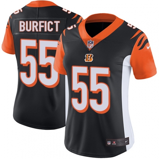 Women's Nike Cincinnati Bengals #55 Vontaze Burfict Vapor Untouchable Limited Black Team Color NFL Jersey Women's Nike Cincinnati Bengals #55 Vontaze Burfict Vapor Untouchable Limited Black Team Color NFL Jersey