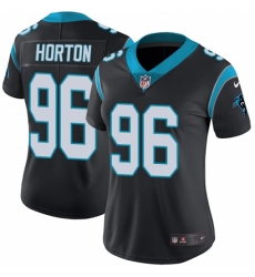 Women's Nike Carolina Panthers #96 Wes Horton Black Team Color Vapor Untouchable Limited Player NFL Jersey