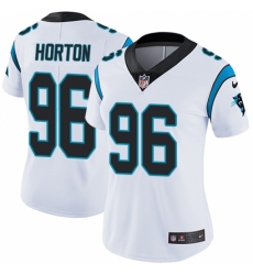 Women's Nike Carolina Panthers #96 Wes Horton White Vapor Untouchable Limited Player NFL Jersey