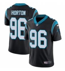 Youth Nike Carolina Panthers #96 Wes Horton Black Team Color Vapor Untouchable Limited Player NFL Jersey