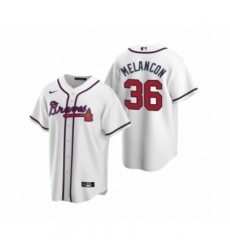 Men's Atlanta Braves #36 Mark Melancon Nike White 2020 Replica Home Jersey