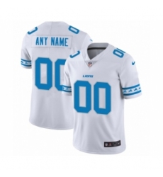 Men's Detroit Lions Customized White Team Logo Cool Edition Jersey