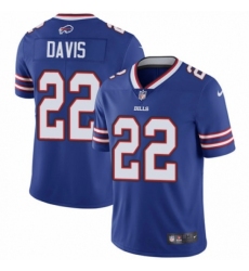 Men's Nike Buffalo Bills #22 Vontae Davis Royal Blue Team Color Vapor Untouchable Limited Player NFL Jersey