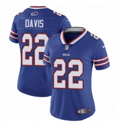 Women's Nike Buffalo Bills #22 Vontae Davis Royal Blue Team Color Vapor Untouchable Limited Player NFL Jersey