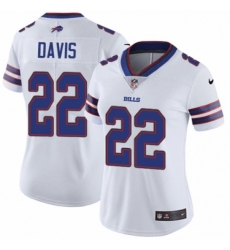 Women's Nike Buffalo Bills #22 Vontae Davis White Vapor Untouchable Limited Player NFL Jersey