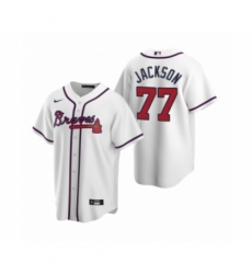 Youth Atlanta Braves #77 Luke Jackson Nike White 2020 Replica Home Jersey