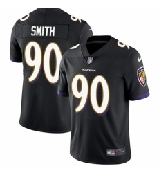 Men's Nike Baltimore Ravens #90 Za Darius Smith Black Alternate Vapor Untouchable Limited Player NFL Jersey