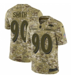 Men's Nike Baltimore Ravens #90 Za Darius Smith Limited Camo 2018 Salute to Service NFL Jersey