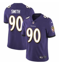 Men's Nike Baltimore Ravens #90 Za Darius Smith Purple Team Color Vapor Untouchable Limited Player NFL Jersey
