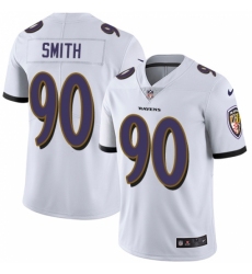 Men's Nike Baltimore Ravens #90 Za Darius Smith White Vapor Untouchable Limited Player NFL Jersey