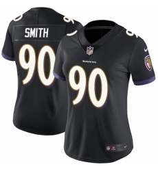 Women's Nike Baltimore Ravens #90 Za Darius Smith Black Alternate Vapor Untouchable Limited Player NFL Jersey
