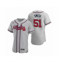 Men's Atlanta Braves #51 Will Smith Nike Gray Authentic 2020 Road Jersey Men's Atlanta Braves #51 Will Smith Nike Gray Authentic 2020 Road Jersey