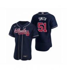 Men's Atlanta Braves #51 Will Smith Nike Navy Authentic 2020 Alternate Jersey Men's Atlanta Braves #51 Will Smith Nike Navy Authentic 2020 Alternate Jersey