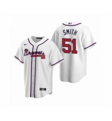 Men's Atlanta Braves #51 Will Smith Nike White 2020 Replica Home Jersey
