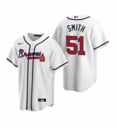 Men's Nike Atlanta Braves #51 Will Smith White Home Stitched Baseball Jersey