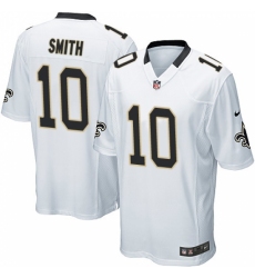 Men's Nike New Orleans Saints #10 Tre'Quan Smith Game White NFL Jersey