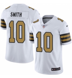 Men's Nike New Orleans Saints #10 Tre'Quan Smith Limited White Rush Vapor Untouchable NFL Jersey