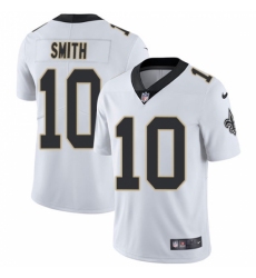 Men's Nike New Orleans Saints #10 Tre'Quan Smith White Vapor Untouchable Limited Player NFL Jersey