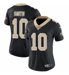 Women's Nike New Orleans Saints #10 Tre'Quan Smith Black Team Color Vapor Untouchable Limited Player NFL Jersey