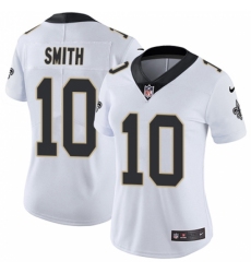 Women's Nike New Orleans Saints #10 Tre'Quan Smith White Vapor Untouchable Limited Player NFL Jersey