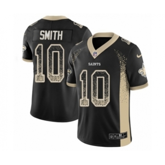 Youth Nike New Orleans Saints #10 Tre'Quan Smith Limited Black Rush Drift Fashion NFL Jersey Youth Nike New Orleans Saints #10 Tre'Quan Smith Limited Black Rush Drift Fashion NFL Jersey