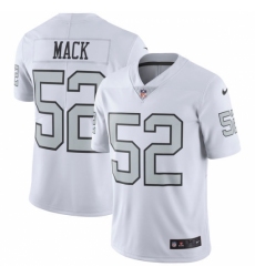 Men's Nike Oakland Raiders #52 Khalil Mack Limited White Rush Vapor Untouchable NFL Jersey