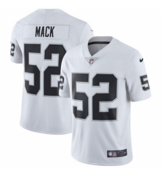 Men's Nike Oakland Raiders #52 Khalil Mack White Vapor Untouchable Limited Player NFL Jersey