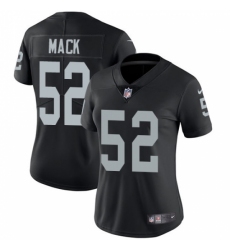 Women's Nike Oakland Raiders #52 Khalil Mack Black Team Color Vapor Untouchable Limited Player NFL Jersey