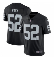 Youth Nike Oakland Raiders #52 Khalil Mack Black Team Color Vapor Untouchable Limited Player NFL Jersey