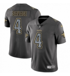 Youth Nike New Orleans Saints #4 Tom Savage Gray Static Vapor Untouchable Limited NFL Jersey