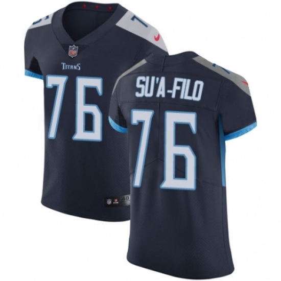 Men's Nike Tennessee Titans #76 Xavier Su'a-Filo Navy Blue Team Color Vapor Untouchable Elite Player NFL Jersey Men's Nike Tennessee Titans #76 Xavier Su'a-Filo Navy Blue Team Color Vapor Untouchable Elite Player NFL Jersey